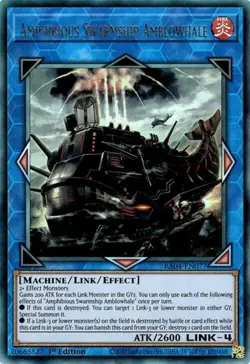 Yugioh! Amphibious Swarmship Amblowhale - RA04-EN077 - Ultimate Rare - 1st Editi - Image 1