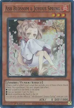 Yugioh! Ash Blossom & Joyous Spring (Alternate Art) - RA04-EN025 - Super Rare - - Image 1