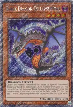 Yugioh! Black Dragon Collapserpent - RA04-EN204 - Platinum Secret Rare - 1st Edi - Image 1