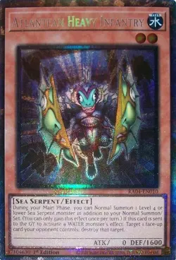 Yugioh! Atlantean Heavy Infantry - RA04-EN010 - Collector's Rare - 1st Edition N - Image 1