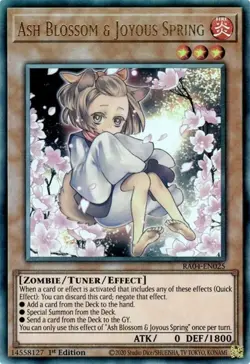 Yugioh! Ash Blossom & Joyous Spring (Alternate Art) - RA04-EN025 - Ultimate Rare - Image 1