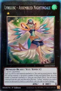 Yugioh! Lyrilusc - Assembled Nightingale - RA04-EN069 - Collector's Rare - 1st E - Image 1