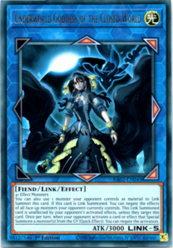 Underworld Goddess of the Closed World RA02-EN045 Ultra Rare 1st Edition Yugioh - Image 1