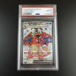 PSA 10 Charizard ex 215/197 Pokemon Obsidian Flames Holo Graded Card - Image 1