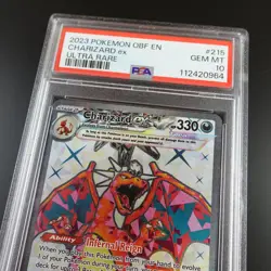 PSA 10 Charizard ex 215/197 Pokemon Obsidian Flames Holo Graded Card - Image 2
