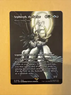 Sephiroth, the Savior Atraxa, Grand Unifier - Borderless (FCA) FF MTG M 0049 - Image 1