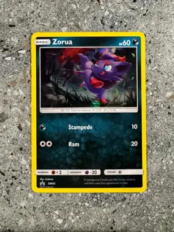 Pokemon TCG Cards Zorua SM83 Black Star Promo Holo NM - Image 1