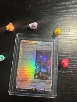 MTG Final Fantasy English Summon: Bahamut 0001 Foil - Image 1