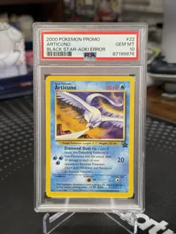 PSA 10 Gem Mint Articuno Black Star Promo #22 WOTC 2000 Pokemon Movie Aoki Error - Image 1
