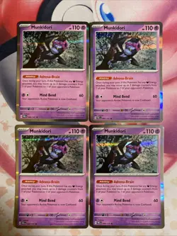4x Munkidori 044/131 X4 - Prismatic Evolutions - Pokemon TCG - Playset NM - Image 1