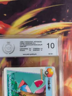 Pokemon Card Venusaur Bulbasaur Carddass Vending Anime Japanese PSA / PGS 10 - Image 4