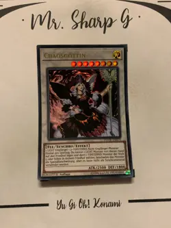 CHAOSGOTTIN - 1. AUFLAGE DUOV-DE079 DEUTSCH Yu-Gi-Oh! CARD ULTRA RARE HOLO - Image 3