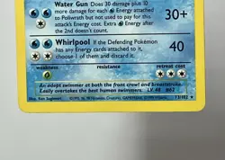 Poliwrath 13/102 (MP+) Holo Rare Base Set Unlimited 1996 WOtC Pokemon Card - Image 5