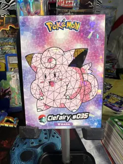 Clefairy #35 - Cracked Ice Holo - Crystal Collection 2024 - Pokemon Card - Image 1