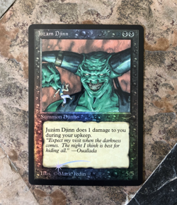 MTG - Juzam Djinn - Arabian Nights - FOIL - Legacy - Alt Art - WATCH ITEM VIDEO! - Image 3