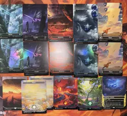 MTG Edge Of Eternities Basic Lands Set & Other Planet Lands Lot Of 20 Foil/Reg - Image 2