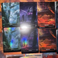 MTG Edge Of Eternities Basic Lands Set & Other Planet Lands Lot Of 20 Foil/Reg - Image 3