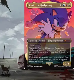 Sonic the Hedgehog Treasure Commander Deck Magic MTG Ready-to-Play EDH Knuckles - Image 1