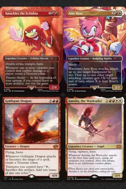 Sonic the Hedgehog Treasure Commander Deck Magic MTG Ready-to-Play EDH Knuckles - Image 2