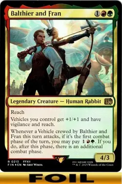 1x - Balthier and Fran - FOIL - Final Fantasy - NM MTG - Image 1