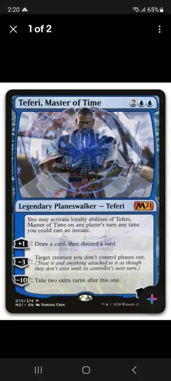 Teferi, Master of Time #75 (NM) Core Set 2021 M21 Magic MTG - Image 1