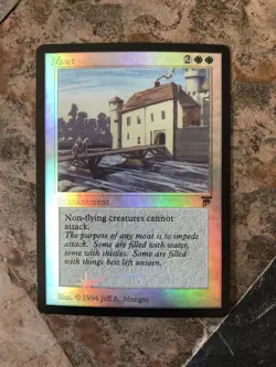 MTG - Moat - Legends - FOIL - Legacy - EDH - Alt Art - Read -WATCH VIDEO OF ITEM - Image 1