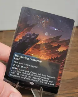 Wandering Fumarole (0180) - Galaxy Foil - Borderless R MTG Edge of Eternities - Image 2