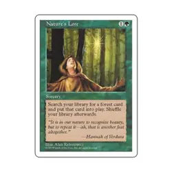 WOTC MtG 5th Ed Nature's Lore (C) NM - Image 1