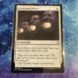 Deafening Silence (REGULAR) x1 - MTG Throne of Eldraine ELD #10 - Image 1