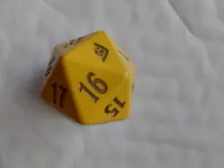 Magic The Gathering Promo Life Counter Spin down Die Gold Nugget Oversized MTG. - Image 4