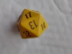 Magic The Gathering Promo Life Counter Spin down Die Gold Nugget Oversized MTG. - Image 5