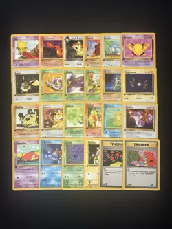 Pokemon 1st Edition Team Rocket Common Card Set 24 Card Lot - Image 1