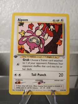 Pokemon - Neo Revelation - Aipom 41/64 1st Edition LP/NM Card - Image 1