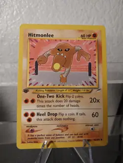 Pokemon - Neo Destiny - Hitmonlee 42/105 First Edition MP/LP Card - Image 1