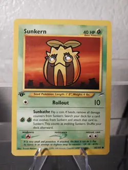 Pokemon - Neo Destiny - Sunkern 83/105 First Edition MP/LP Card - Image 1