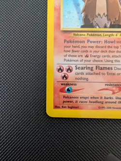 Pokemon Card Entei 6/64 Neo Revelation Holo Foil Vintage Holo WOTC NM 2000 - Image 5