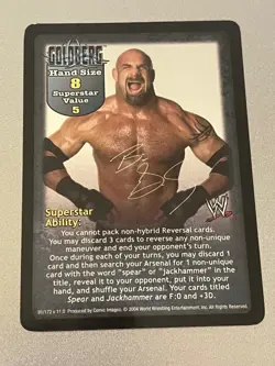 Goldberg Superstar Card - WWF/WWE Raw Deal - Image 1
