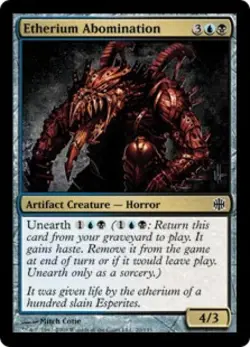 Etherium Abomination -Foil Medium Play MTG Alara Reborn - Image 1