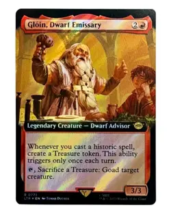 MTG | Gloin, Dwarf Emissary #0771 | Lord of the Rings | Surge Foil | NM | EN - Image 1