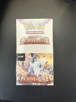 Pokemon TCG Paldea Evolved Half Booster Box, 18 Packs, New Sealed - Image 1