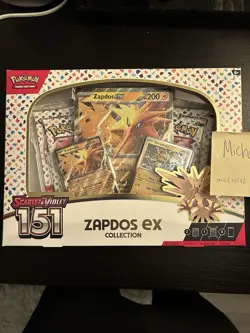 ✅IN HAND✅Pokemon TCG Scarlet & Violet 151 Zapdos EX Collection - Image 1
