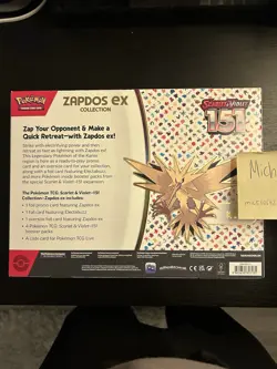 ✅IN HAND✅Pokemon TCG Scarlet & Violet 151 Zapdos EX Collection - Image 3