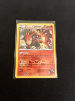 2015 Pokemon TCG Team Magma's Camerupt 2/34 Double Crisis Holo LP - Image 1