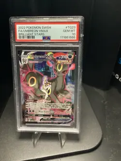 PSA 10 Umbreon Vmax Trainer Gallery #TG23 2022 Pokemon Brilliant Stars 108641165 - Image 1