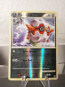 Pokemon - HGSS Undaunted - Forretress 13/90 Reverse Holo MP/LP Card - Image 1