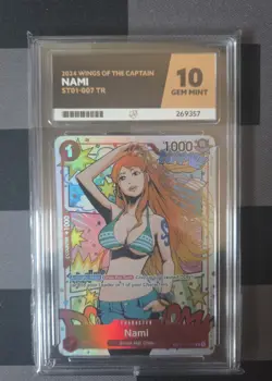 ST01-007 Nami : Treasure Rare One Piece English TCG Card : Ace 10 - Image 1