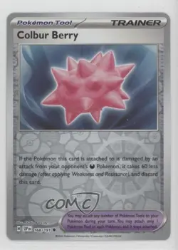 Colbur Berry Reverse Foil Pokemon SV08: Surging Sparks #168 0i4k - Image 1