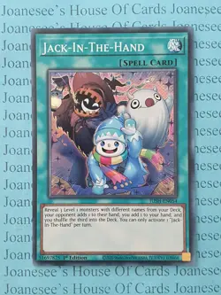 JUSH-EN054 Jack-In-The-Hand Super Rare Yu-Gi-Oh Card 1st Edition New - Image 1