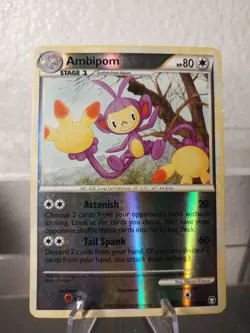 Pokemon - HGSS Triumphant - Ambipom 13/102 Reverse Holo MP/LP Card - Image 1