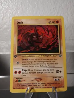 Pokemon - Neo Genesis - Onix 69/111 1st Edition MP/LP Card - Image 1